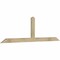 Ekena Millwork Portland Rough Sawn Timber Gable Bracket, Douglas Fir, 84"W x 24"H x 2"D x 4"F, 7/12 Pitch GBW084X24X0204POR00RDF - alternate 4
